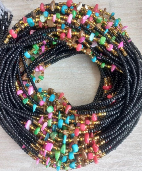 Ghanaian Deluxe Glass Waist Beads *RESTOCKED* – Ankara Delights